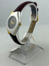 NOS Junghans Solar TEC floral Stahl/Gold Quartz mit Box