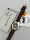 NOS Junghans Solar TEC floral Stahl/Gold Quartz mit Box