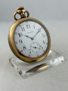 Waltham hand-wound pocket watch with new glass