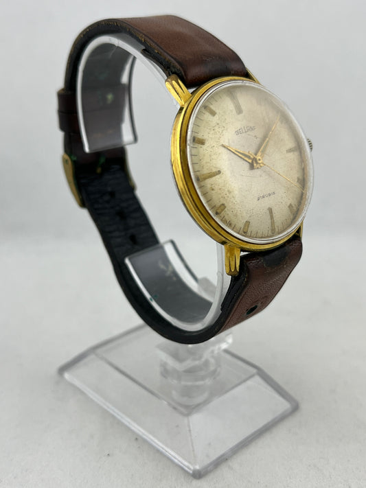 Reloj militar de servicio Bellana ETA 2391 de cuerda manual con caja grande