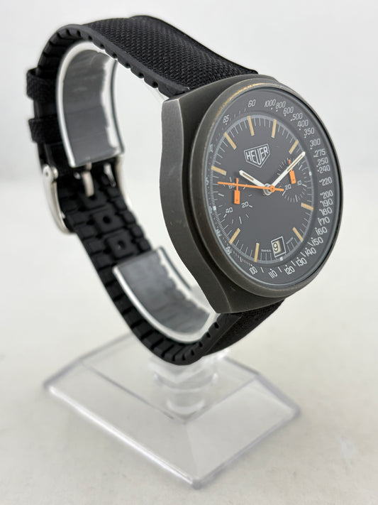 Heuer Big Shield 12 Handaufzug PVD Chronograph Valjoux 7734