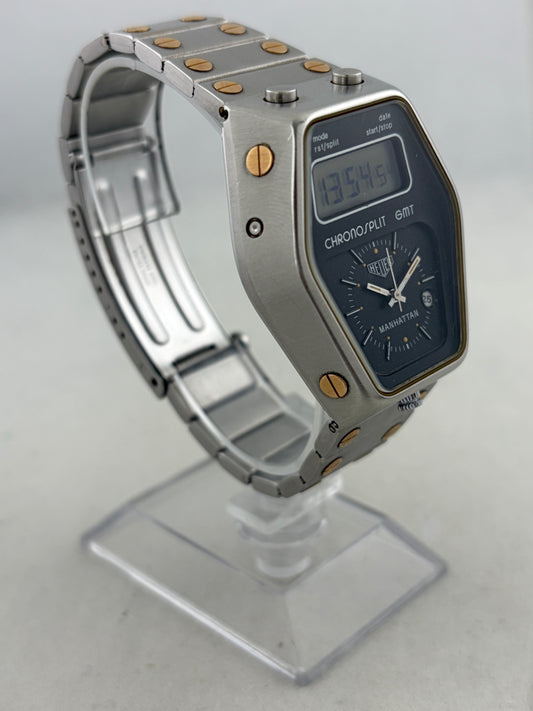 Heuer Manhattan GMT Chronosplit LCD Chronograph