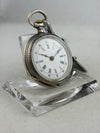 Taschenuhr Handaufzug aus 0,800er Tula-Silber mit Kette