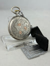 Taschenuhr Handaufzug aus 0,800er Tula-Silber mit Kette