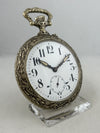 Solid mining relief pocket watch manual winding 70mm, 210g