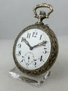 Solid mining relief pocket watch manual winding 70mm, 210g