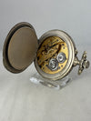 Solid mining relief pocket watch manual winding 70mm, 210g