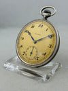 Helvetia hand-wound pocket watch in 0.800 silver