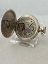 Omega hand-wound savonette pocket watch in 0.800 silver