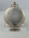 Omega hand-wound savonette pocket watch in 0.800 silver