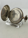 Longuevue Savonette hand-wound pocket watch in 0.800 silver