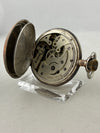 Longuevue Savonette hand-wound pocket watch in 0.800 silver
