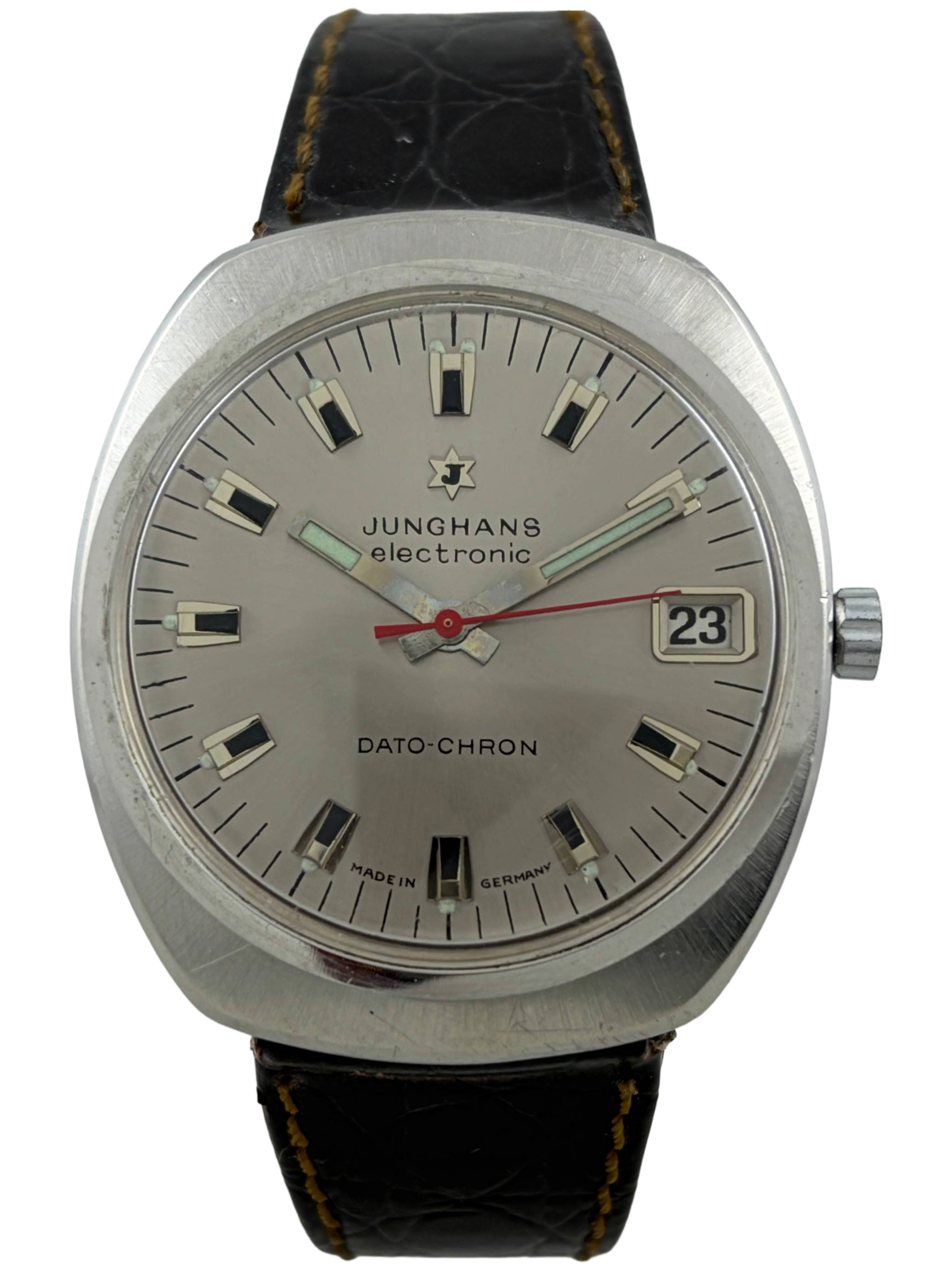 Junghans electronic Dato-Chron mit Sonnenschliff