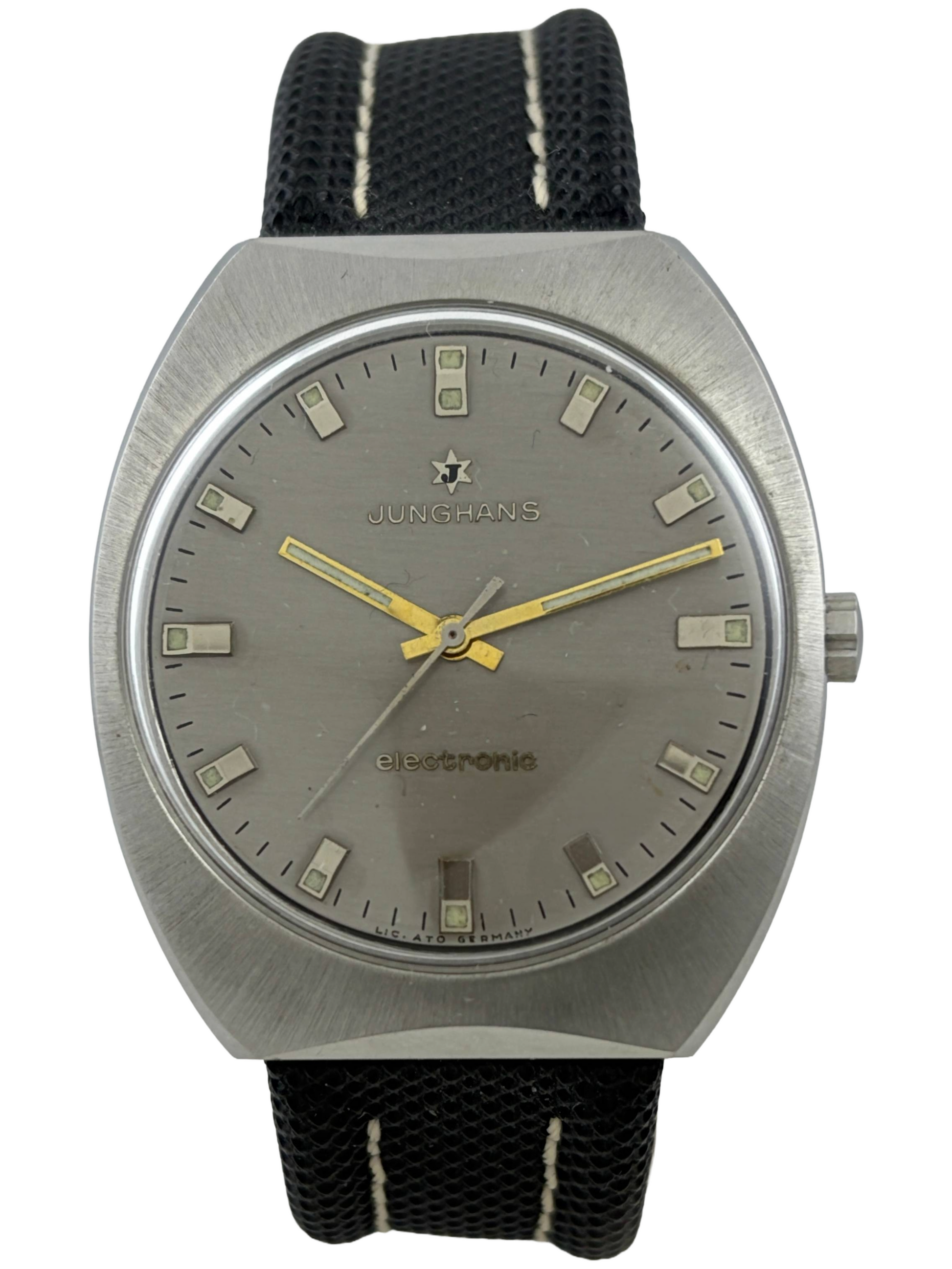 Junghans electronic Dato-Chron with sunburst finish