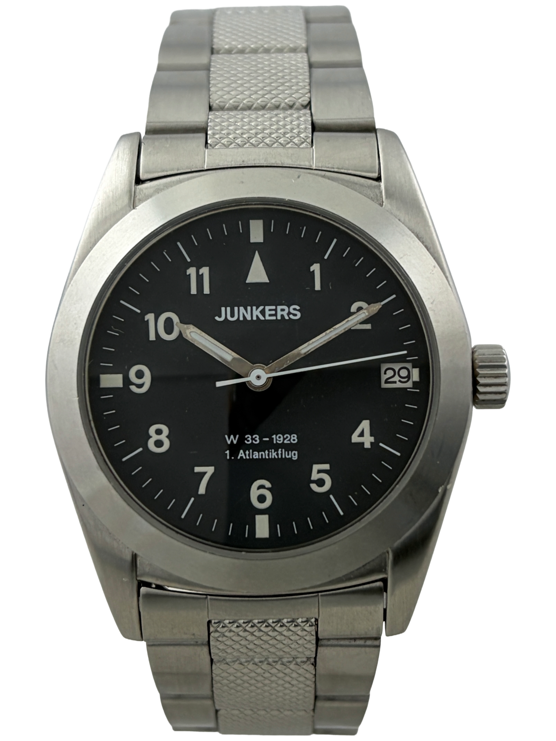 Junkers Flieger W33-1928 Handaufzug mit Glasboden