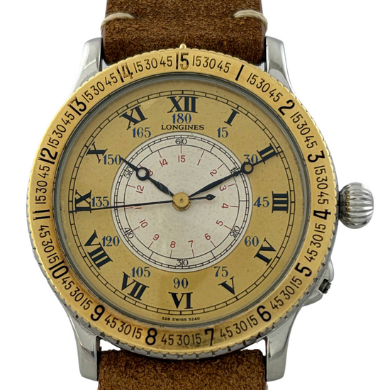 Longines Lindbergh Hour Angle Automatic 38mm 18K Goldlünette