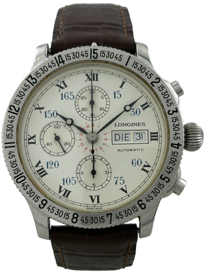 Chronographe automatique Longines Lindbergh Hour Angle avec coffret