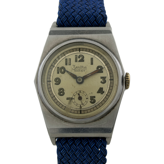 Militär Art Deco Zentra Granit Handaufzug