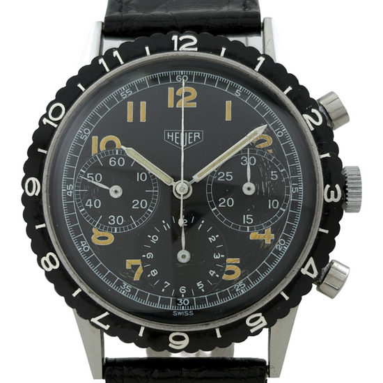 Militär Heuer Handaufzug Chronograph Valjoux 72