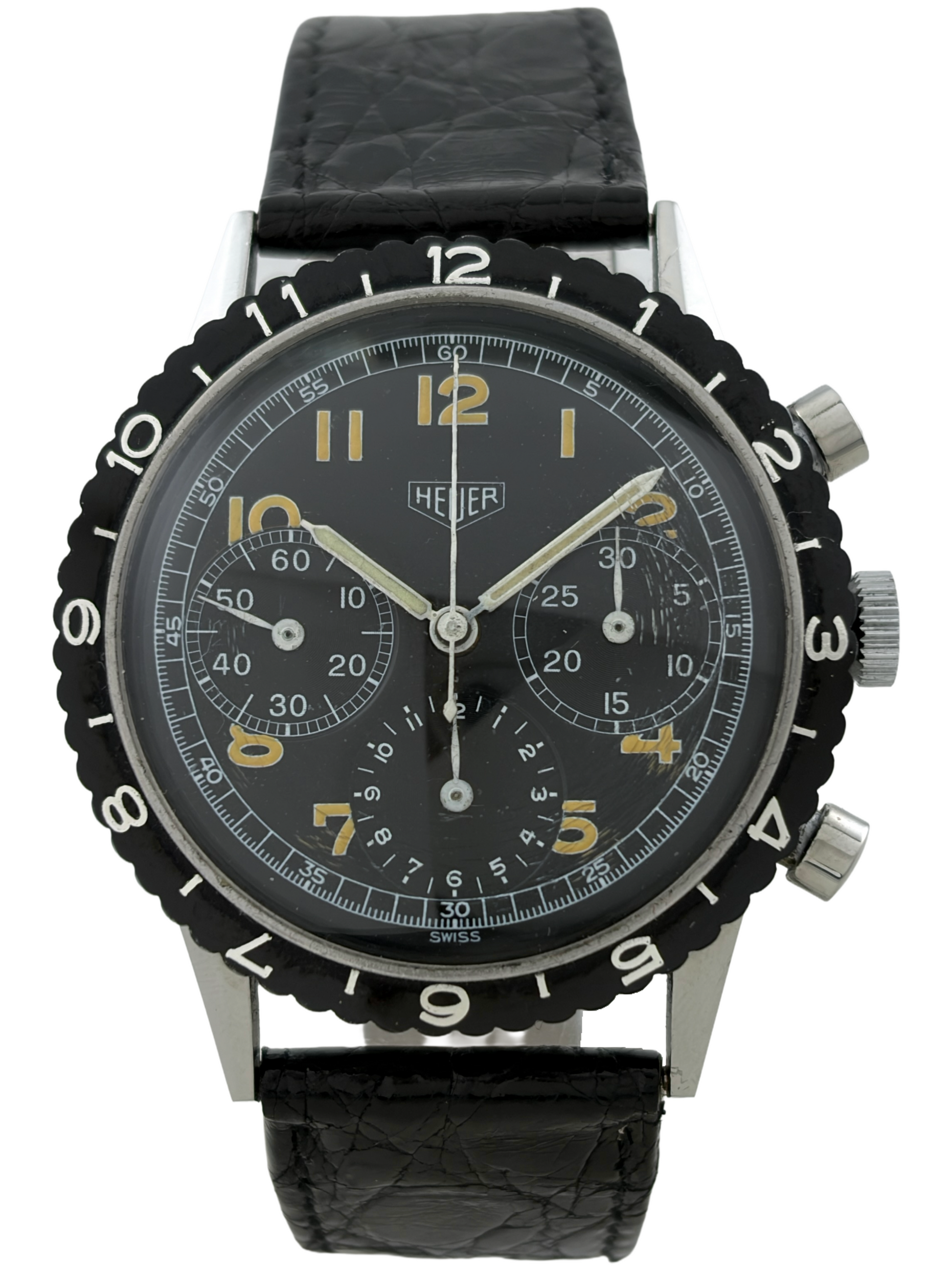 Militär Heuer Handaufzug Chronograph Valjoux 72