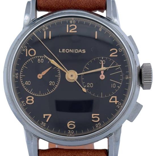 Militär Jumbo Leonidas Handaufzug Chronograph