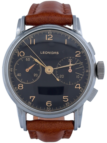 Militär Jumbo Leonidas Handaufzug Chronograph