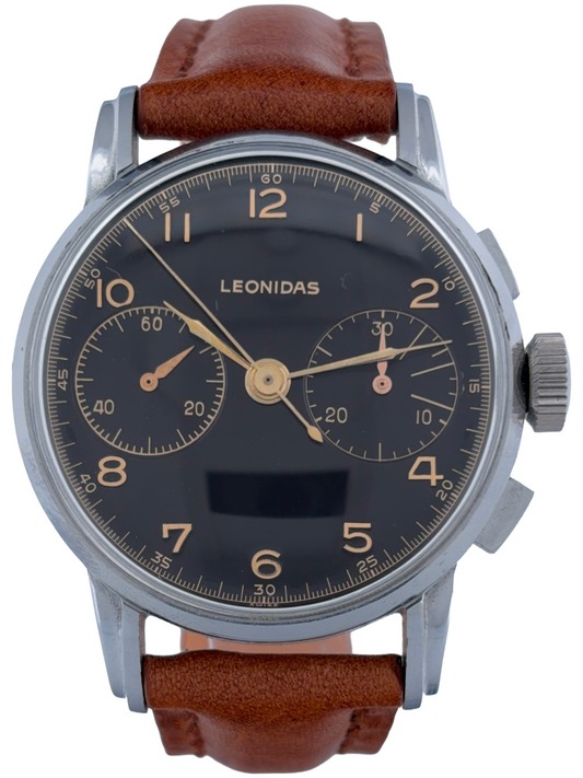 Militär Jumbo Leonidas Handaufzug Chronograph