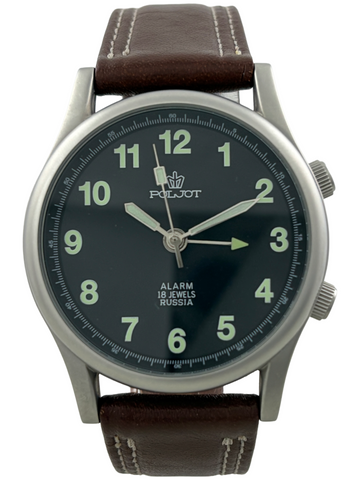 Militär Poljot Alarm Handaufzug 38mm Kal. 2612.1
