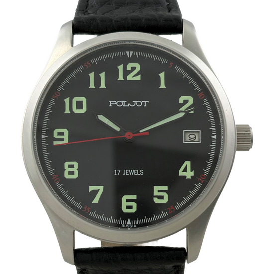 Militär Poljot Handaufzug Kal. 2614 mit Datum