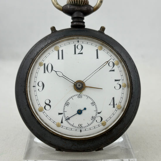 Militär Taschenuhr Junghans Handaufzug 58mm mit Wecker