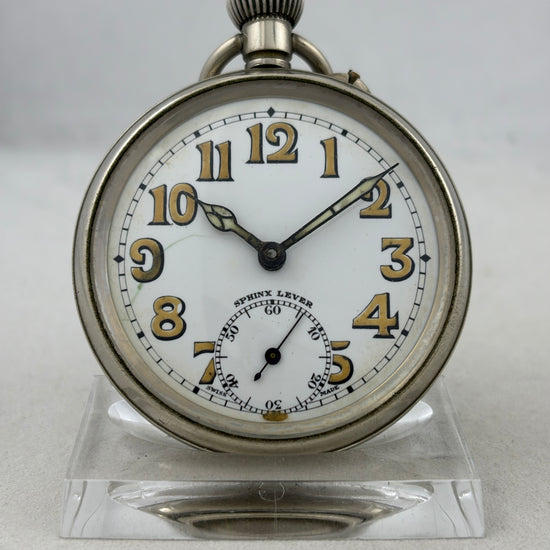 Militär Taschenuhr Sphinx Lever Handaufzug
