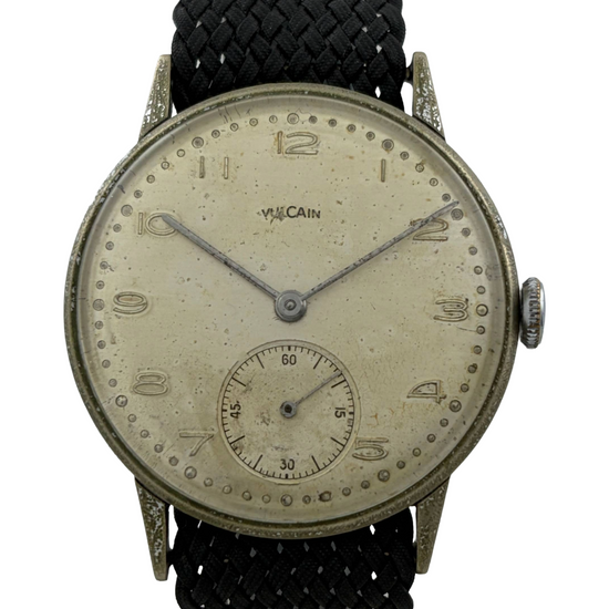 Militär Vulcain Handaufzug mit Nato-Armband Kal. 593