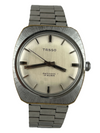 Schlichte Vintage Tasso Handaufzug Kal. PUW 460 mit Armband