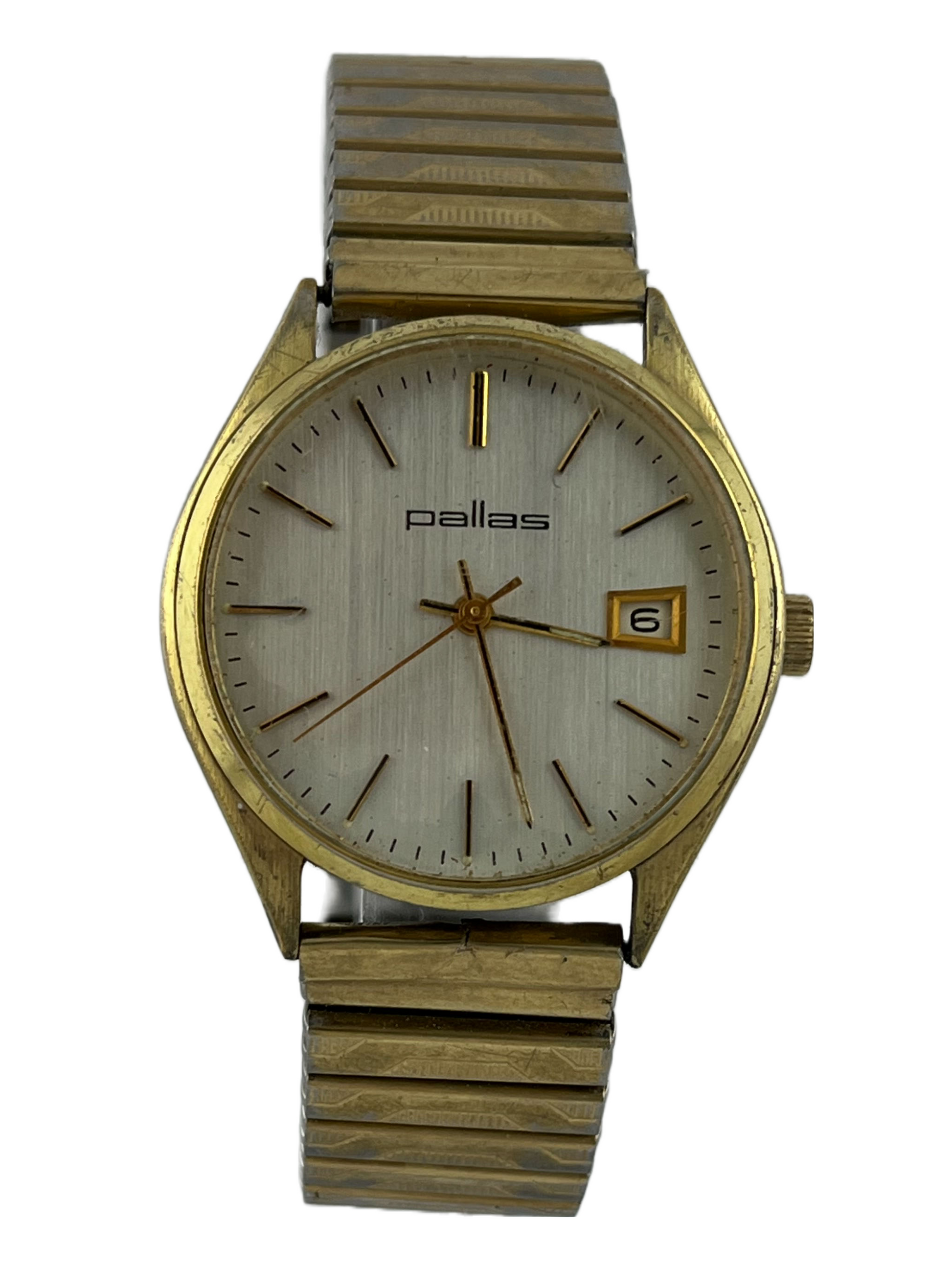 Goldene Pallas Handaufzug Kal Lorsa P76 mit Datum