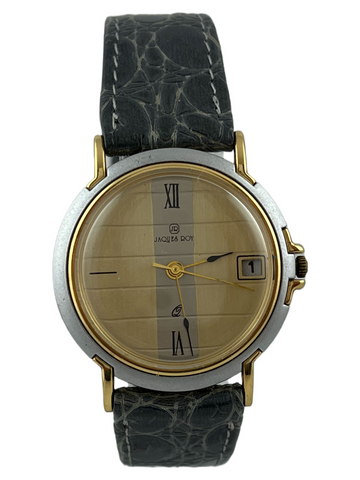 Schlichte Jaques Roy Quartz mit Datum und Band