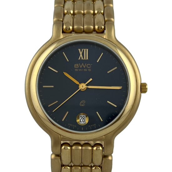Hochwertige goldene NOS BWC Quartz mit Schild