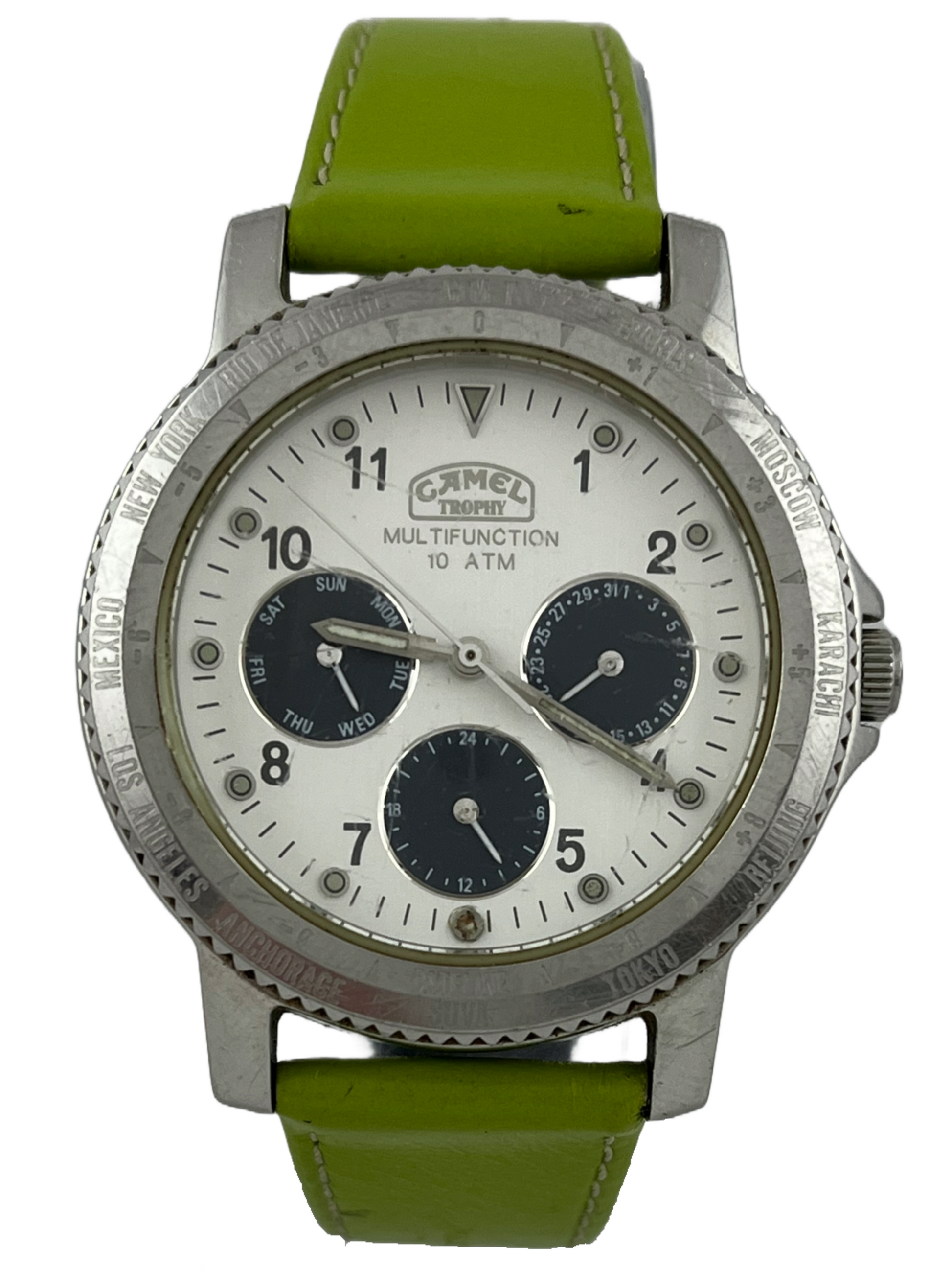 Camel Trophy GMT Multifunction Quartz Day & Date mit neuem Armband