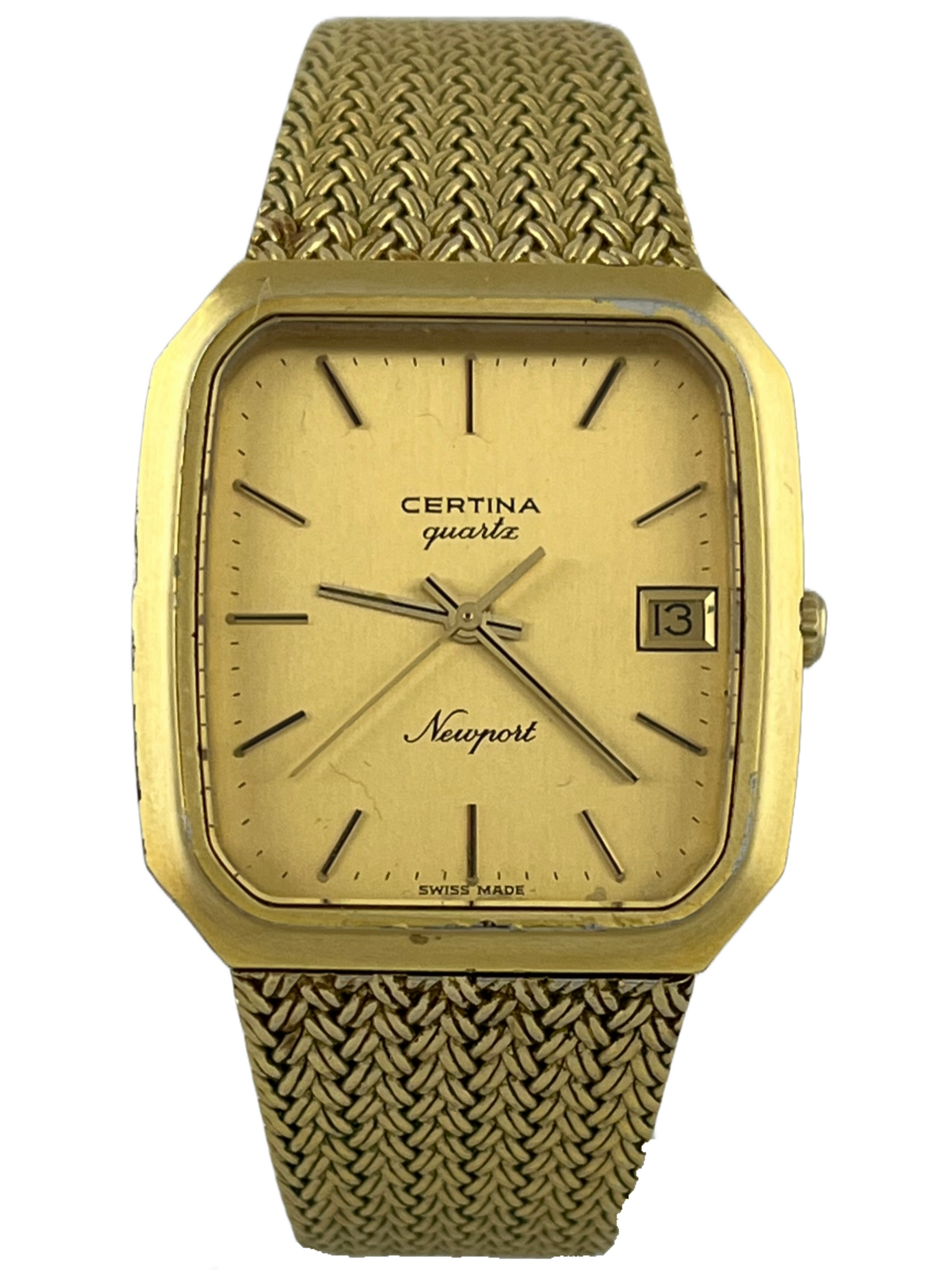 Buy luxury gold Certina Newport Quartz Classy Watches