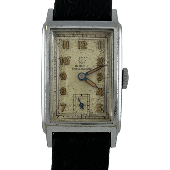 Art Deco Junghans Handaufzug Kal. 98 mit neuem Armband