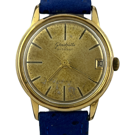 Glashütte GUB Automat Kal. 67.1 mit blauem Armband