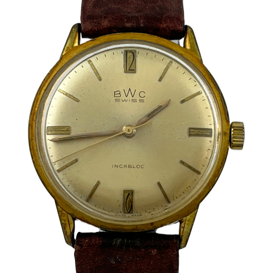 Goldene BWC Handaufzug ETA 2391 mit Armband