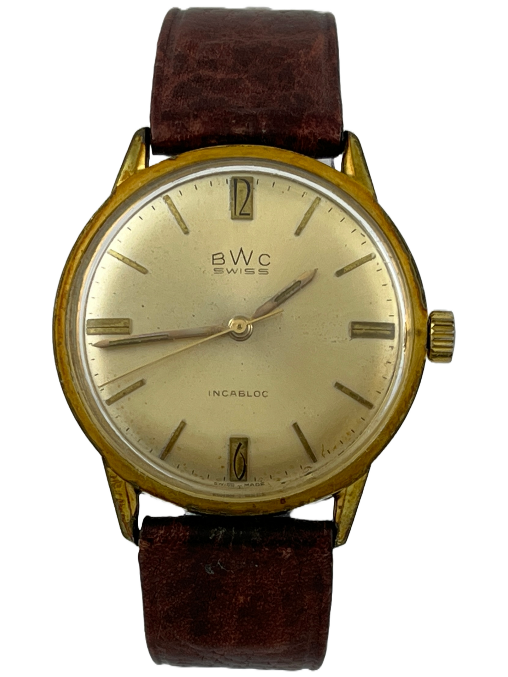 Goldene BWC Handaufzug ETA 2391 mit Armband