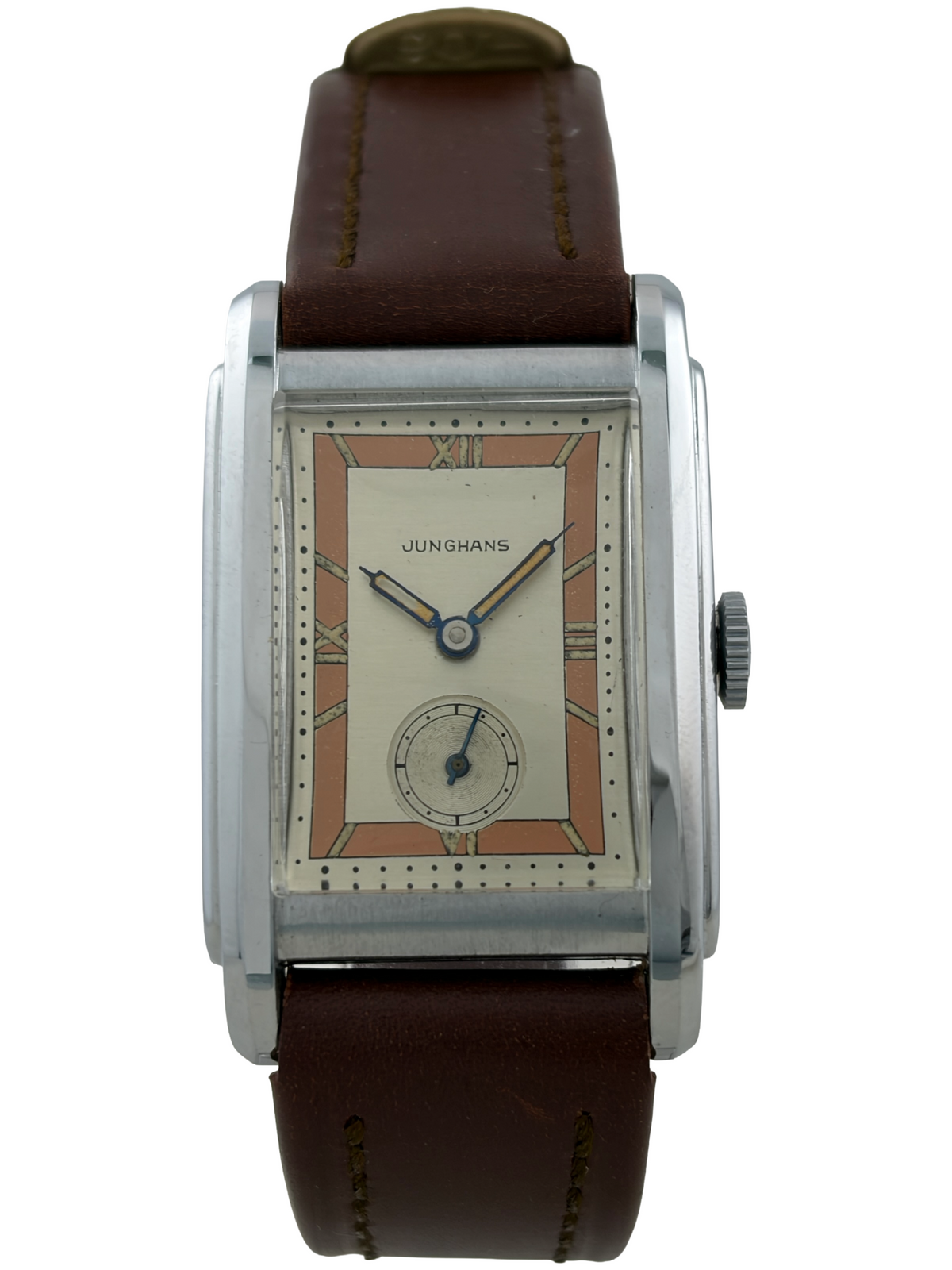 NOS Art Déco Junghans de cuerda manual, calibre 80