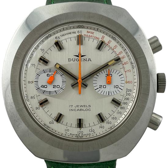 NOS Dugena Handaufzug Chronograph Valjoux 7733