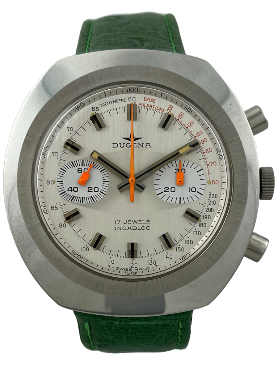 NOS Dugena Handaufzug Chronograph Valjoux 7733