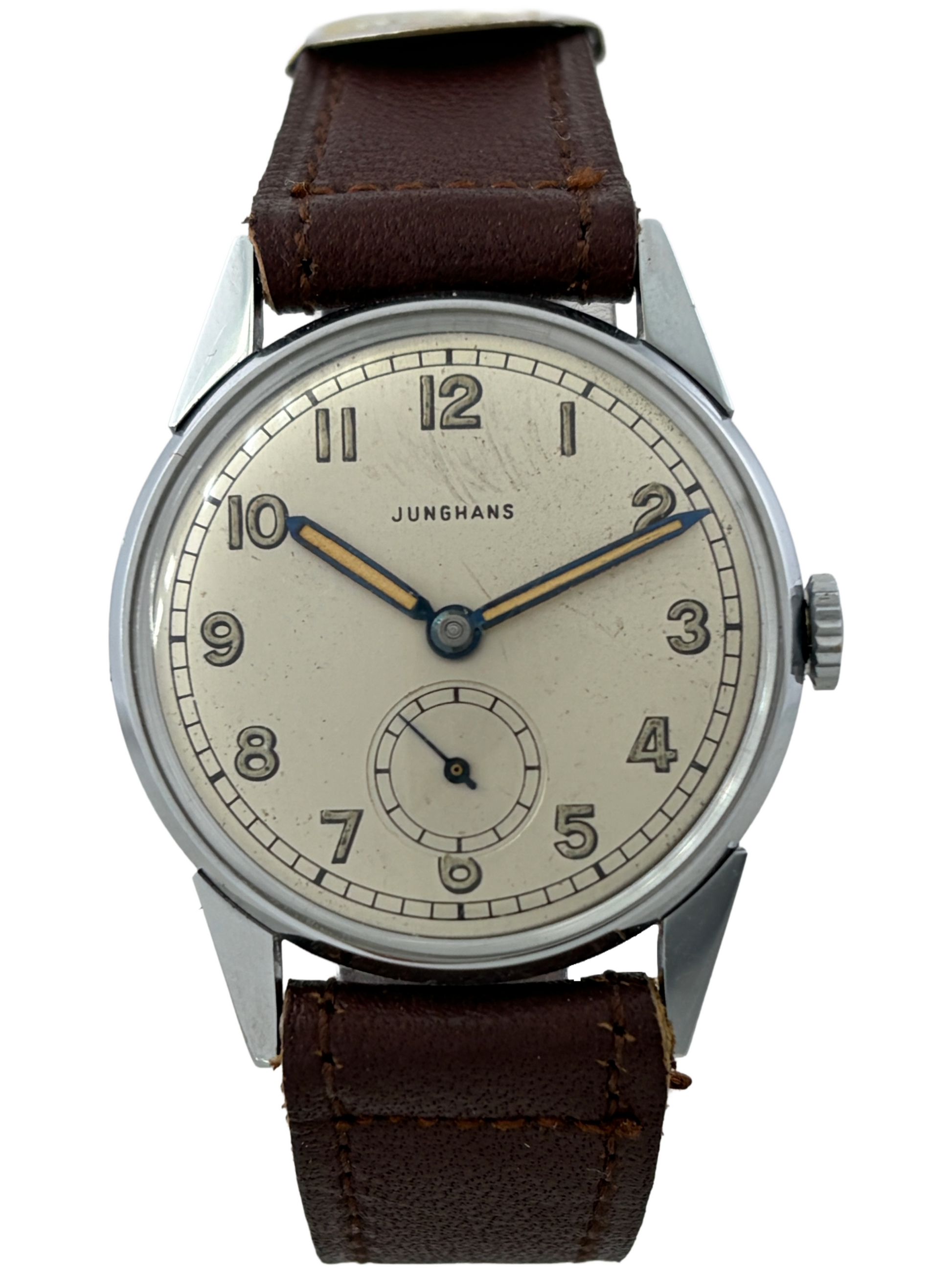 NOS Militär Junghans Handaufzug Kal. 80 mit Leuchtzeigern