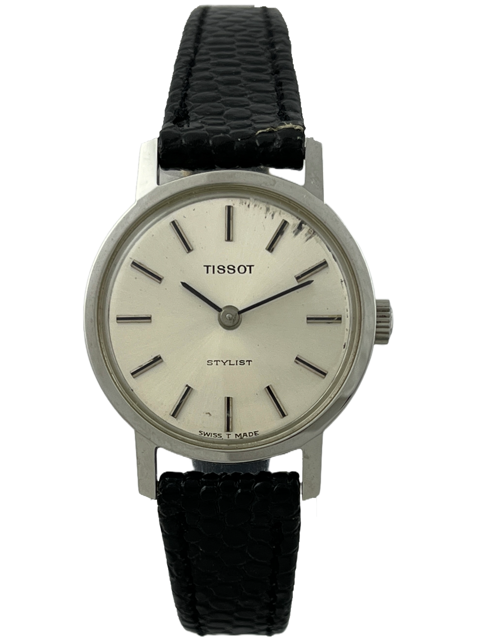 NOS Tissot Stylist Handaufzug mit Lederarmband