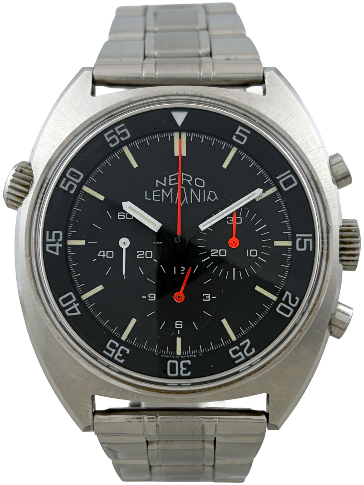 Nero Lemania Handaufzug Flieger Chronograph Kal. 1873