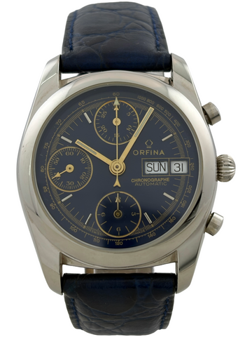 Orfina Automatik Chronograph Valjoux 7750 mit Glasboden