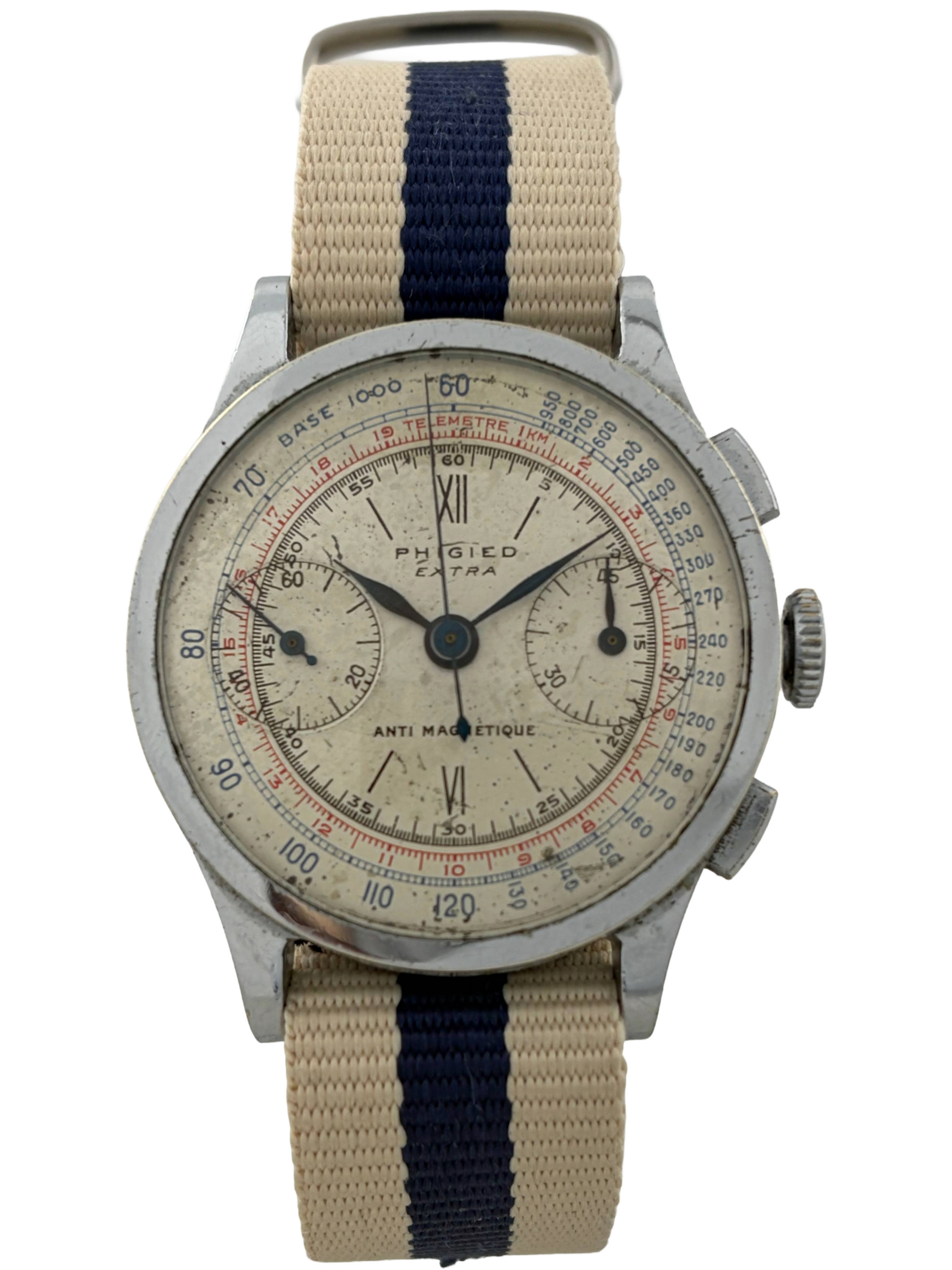 Phigied Extra Handaufzug Chronograph Angelus 210